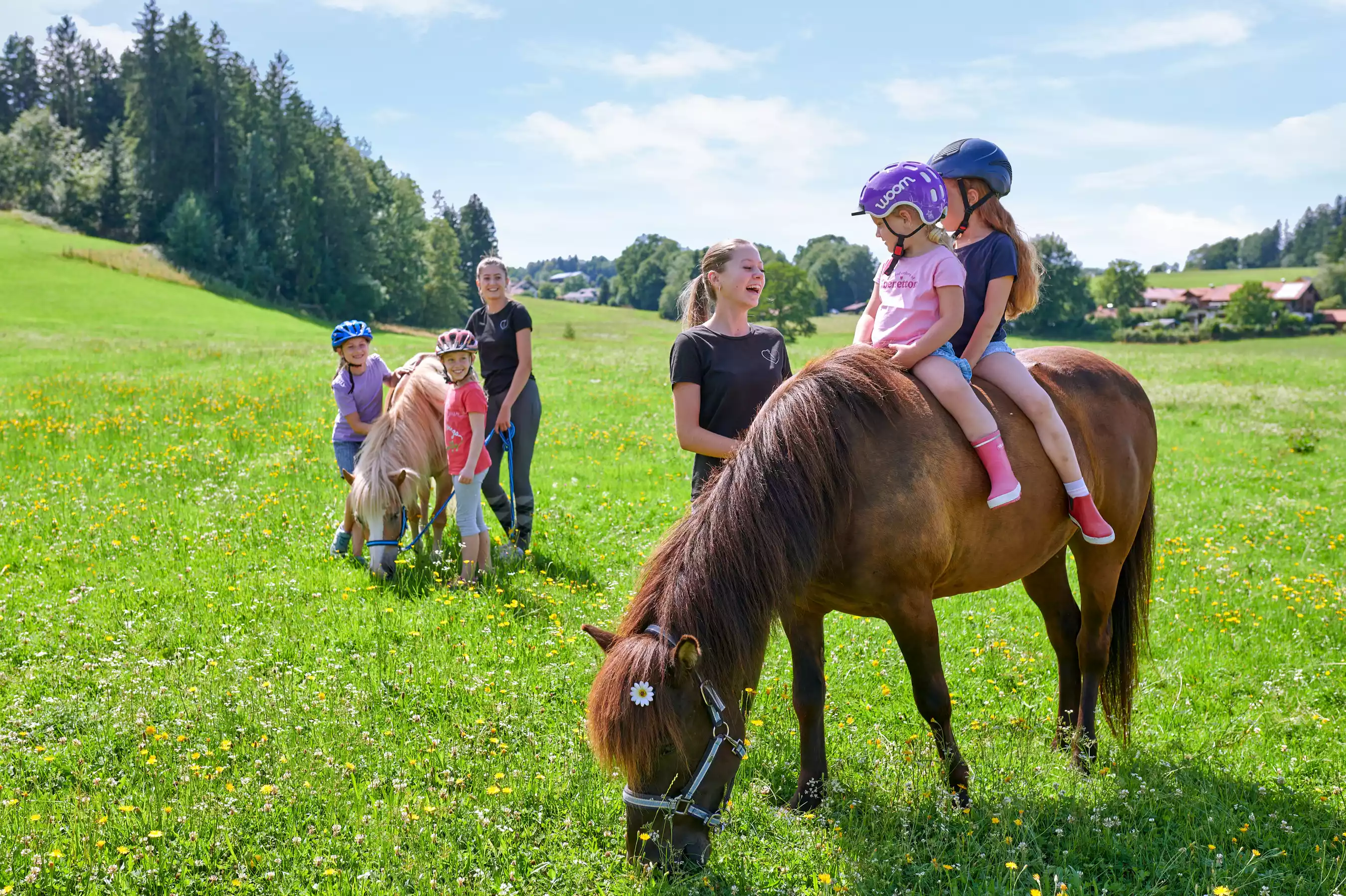 Bauernhofurlaub mit Ponys in Oberbayern