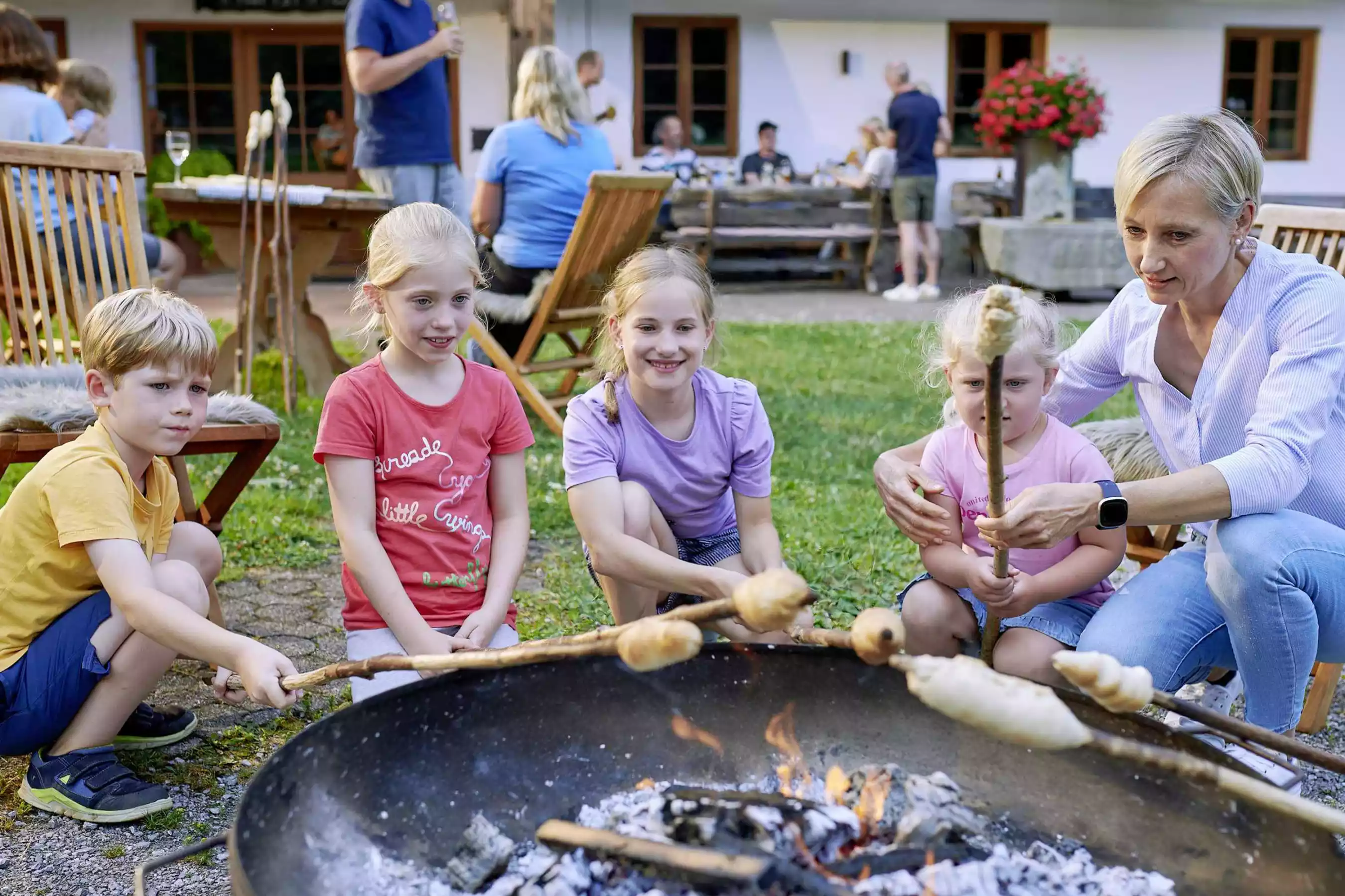 Knisterndes Feuer am Hanznhof